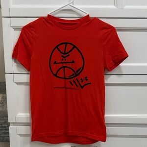Under Armour Kids Red Basketball Tee